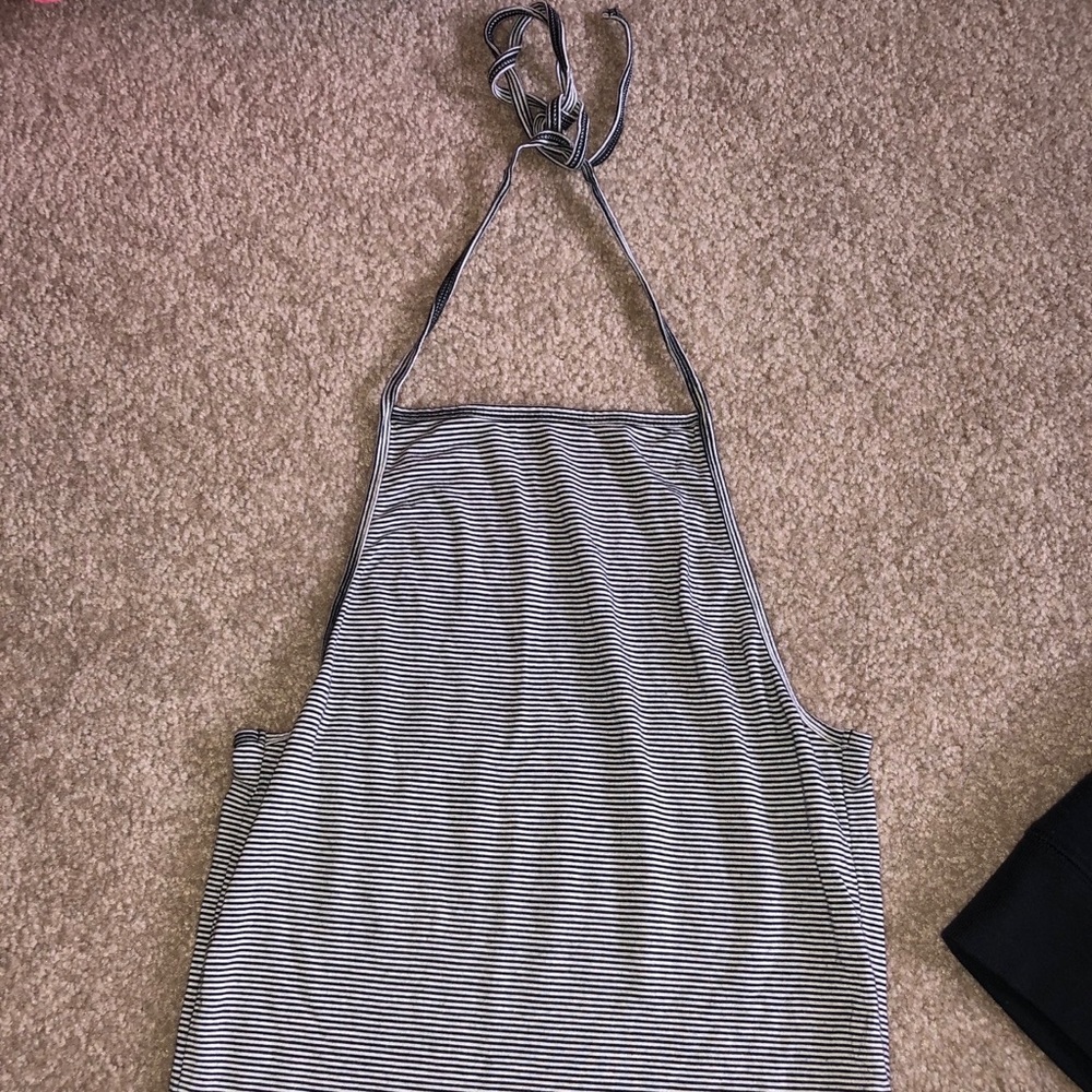 American Eagle cropped halter top